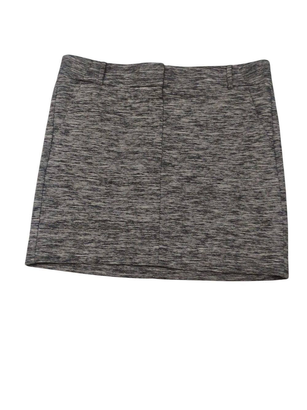 LOFT Gray Heather Stretch Mini Skirt SZ 14 NWT